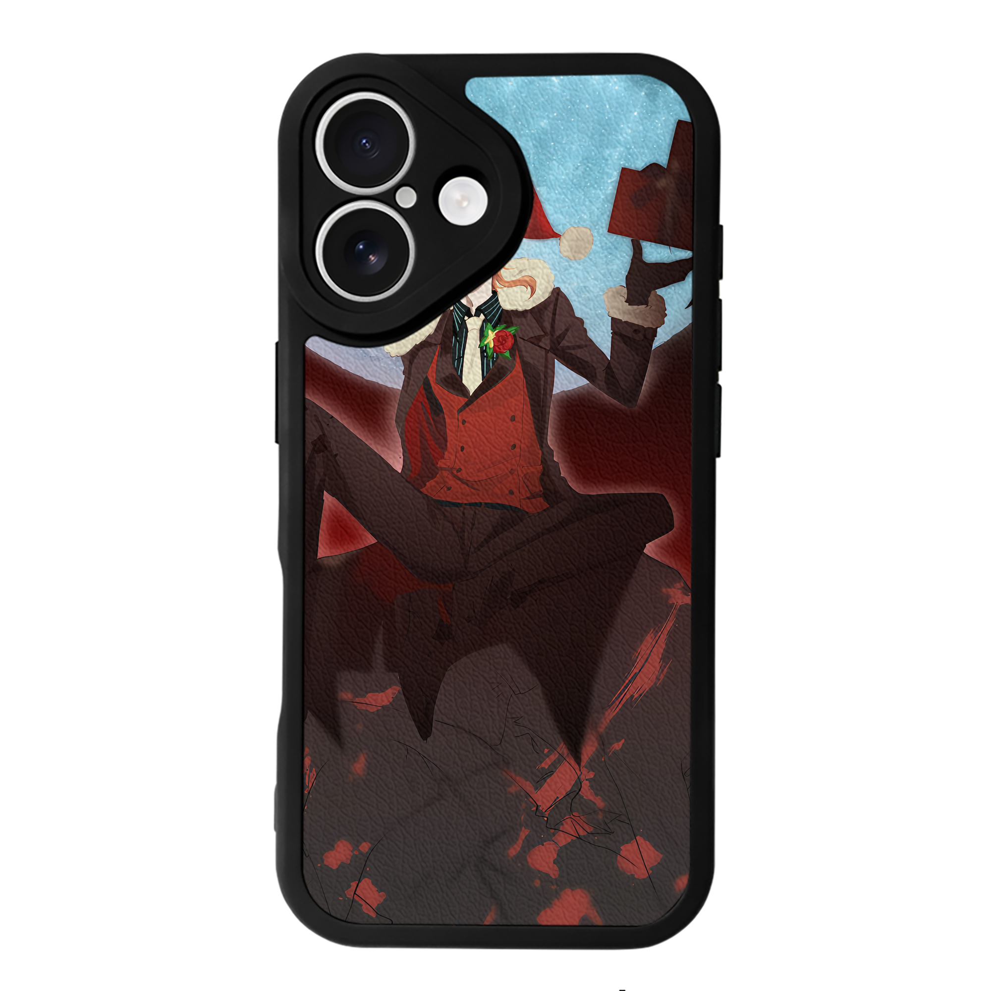 （画像用） 文豪ストレイドッグス Bungo Stray Dogs 【iPhone 16シリーズ対応】シリコンスマホケース（レザー調） 材質：シリコン